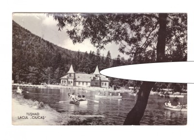 CP Tusnad - Lacul Ciucas, RPR, circulata 1960, animata, stare buna foto