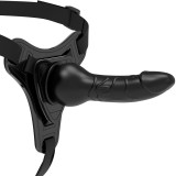Fetish Submissive Harness-Ham din Silicon Negru Realist 16 cm