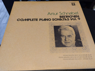Vinil &amp;quot;Japan Press&amp;quot; Beethoven ; Artur Schnabel &amp;ndash; Complete Piano Sonatas (VG++) foto