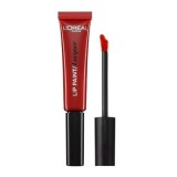 Ruj de buze lichid, Loreal, Lip Paint Lacquer, 105 Red Fiction, L&#039;Oreal