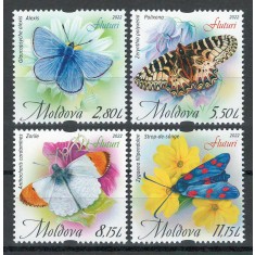Moldova 2022 Mi 1207/10 MNH - Fluturi