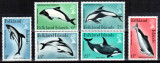 Falkland 1980, Mi #295-300**, fauna cetacee balene delfini, MNH! Cota 5,50 &euro;!, Natura, Nestampilat