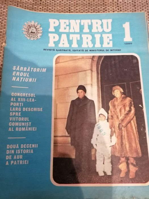 REVISTA PENTRU PATRIE - NR 1 - 1985