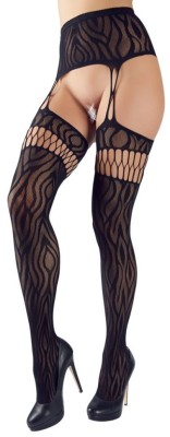 Suspender Tights Zebra, Cottelli Legwear - S/L foto