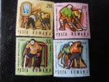 Serie timbre romanesti sport hochei nestampilate Romania MNH, Nestampilat