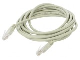 Patch cord U/UTP Cat5e Gri 3m RJ45 26AWG