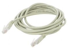 Patch cord U/UTP Cat5e Gri 3m RJ45 26AWG foto