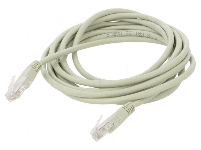 Patch cord U/UTP Cat5e Gri 3m RJ45 26AWG