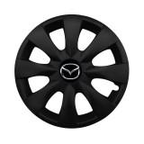 Set 4 capace roti potrivite jantelor de 15 inchi (R15) compatibile MAZDA, Model - 316 Black Edition