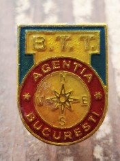 Insigna BTT Agentia Bucuresti foto