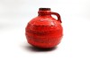 Vas din ceramica glazurata rosie ulcior Carstens T&ouml;nnieshof mid century modern anii &#039;60