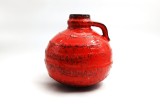 vas din ceramica glazurata rosie ulcior Carstens T&ouml;nnieshof mid century modern anii &#039;60