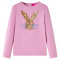 Tricou pentru copii cu maneci lungi, roz ars, 92 GartenMobel Dekor