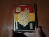 Tabachera de colectie, vintage!! Harta Romaniei !!
