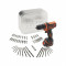 Set masina de gaurit si insurubat cu acumulator Black &amp; Decker BDCDD12AT-QW, 10.8 V, Li-Ion, 50 accesorii, cutie de otel