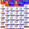 Set 50 Baterii Alkaline AG10, LR54, LR1130, Pkcell