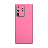 Cumpara ieftin Set Doua Folii Skin Acoperire 360 Compatibile cu Samsung Galaxy S20 Ultra - Wrap Skin Hot Glossy Pink, Roz, Oem