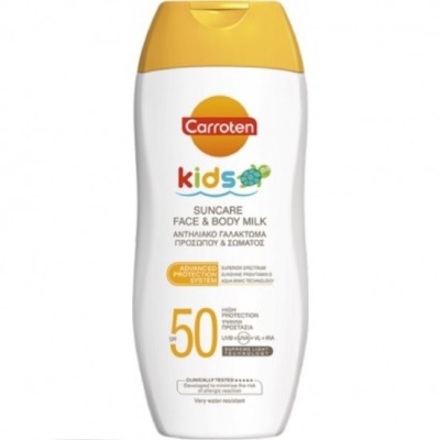 Emulsie de protecție solară pentru față și corp Carroten Kids SPF50 200 ml foto