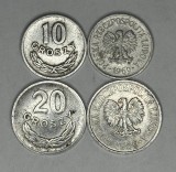POLONIA LOT / : 2 buc , 10 + 20 groszy 1969 [2]
