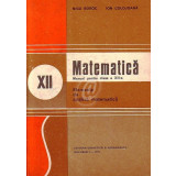 Matematica - Manual pentru clasa a XII-a. Elemente de analiza matematica