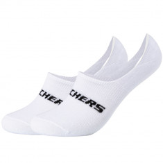 șosete Skechers 2PPK Mesh Ventilation Footies Socks SK44008-1000 alb
