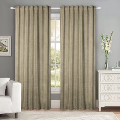 Draperie tip tesatura in cu rejansa transparenta cu ate pentru galerie, Madison, 150x240 cm, densitate 700 g/ml, Itala, 1 buc