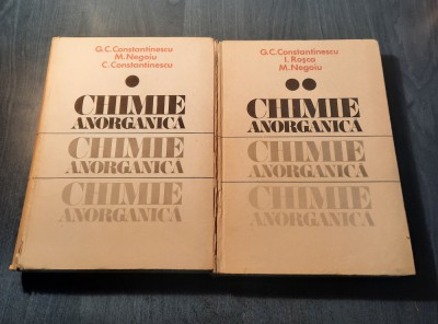 Chimie anorganica G. C. Constantinescu M. Negoiu foto