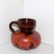 Sfeșnic pentru lum&acirc;nări sau pastile, ceramică emailată fat-lava - model 285/12 - design Cari Zalloni, Steuler Keramik, West Germany