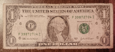 M1 - Bancnota foarte veche - America USA - 1 dolar - 2003 foto