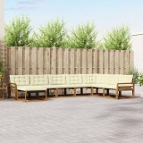 vidaXL Set de canapele de exterior cu pernă 24 pcs Natural și Crem 3369745
