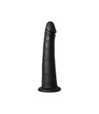 Dildo Adaptor Vac-U-Lock, Kiroo, KEON, Silicon, Negru, subtire, 19,1 cm x 4,7 cm