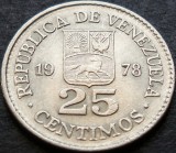 Moneda 25 CENTIMOS - VENEZUELA, anul 1978 * cod 3159