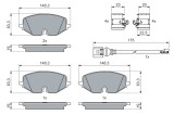 BOSCH 0 986 460 072 set placute frana,frana disc