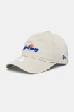 New Era șapcă de baseball din bumbac culoarea bej, cu imprimeu, 60595355