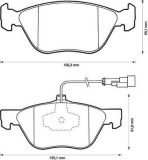 Placute frana fata Alfa Romeo 156 Sportwagon (932), 01.2000-05.2006, marca SRLine S70-0274