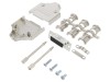 Conector D-Sub 15 pini Mama Ecranat Amphenol pentru Cablu Lipire Gold Flash