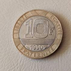 Franța - 10 francs / franci (1990) monedă s051