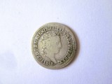 Rară! Regatul celor Două Sicilii 10 Grana 1818 argint Ferdinand I,diam=18 mm,greutate=2,20 grame,moneda din imagini la cel mai mic preț
