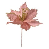Cumpara ieftin Craciunita artificiala roz aurie &Oslash; 24x27 cm