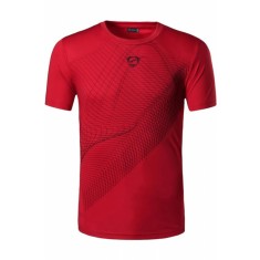 Tricou Sport Baieti Quick Dry, Maneci Scurte, Ideal pentru Golf, Tenis, Fitness, Alergare, Rosu, L (US) Rosu 97 CM