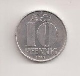 Moneda Germania - 10 Pfennig 1978 A