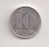 Moneda Germania - 10 Pfennig 1978 A, Europa