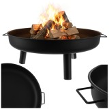 Vatra de foc pentru gradina 80 cm Kaminer, din fier, negru