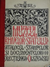 MUZEUL ARHIVELOR STATULUI, CATALOGUL STAMPELOR SI DOCUMENTELOR, COLECTIUNEA OLSZEWSKI, PARTEA I, PRIVITOARE LA ROMANIA foto