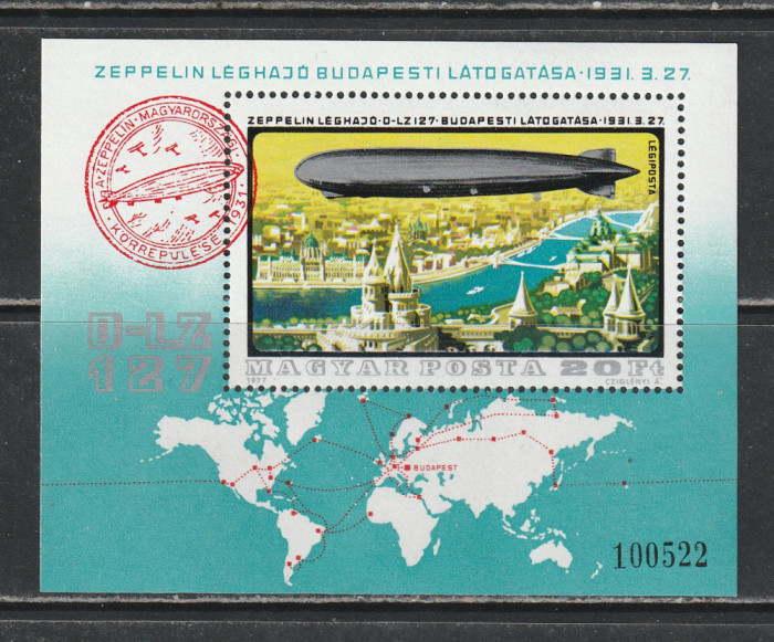 Ungaria 1981 - Istoria Aviatiei S/S 1v MNH