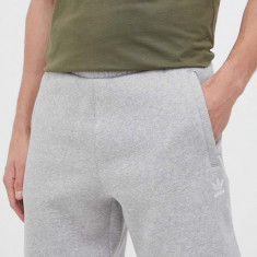 adidas Originals pantaloni scurti barbati, culoarea gri, melanj