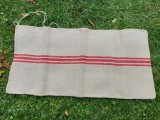 Sac vechi de canepa, pentru faina, tesut in razboi, 50cm x 110cm