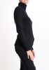 Pulover de dama pe gat - One Size, Negru, Rosu