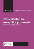 Particularități excepții procesuale jurisdicție muncii carte drept format paperback Hamangiu
