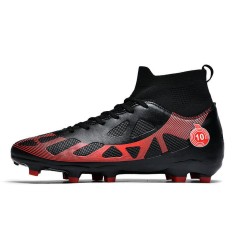 Ghete de fotbal MBrands, 8.2 cu glezna, crampoane, culoare negru 44